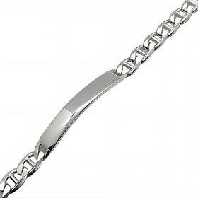 Foto de 20-TRVB200 - PULSERA PLATA PLACA ANCLA 7.4MM 21.5CM (PLACA 7.7X40MM)