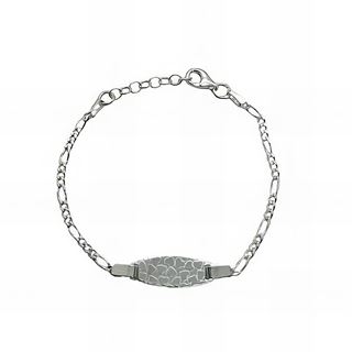 Foto de 20-A3+1B60G - PULSERA PLATA PLACA GRABADA 3X1 16CM (ALARGADOR 2CM)
