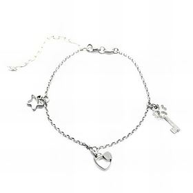 Foto de 20-14T - TOBILLERA PLATA MOTIVOS 19.5CM (ALARGADOR 6CM)