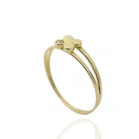 Foto de 71-4606S - SORTIJA FLOR CIRCONITA 5MM 18K 