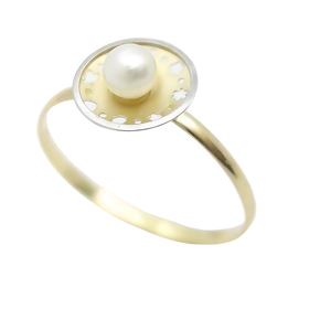 Foto de 51-1269301 - SORTIJA PERLA BICOLOR 8MM 18K