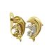 Foto de 70-1102 - PENDIENTES DELFINES BICOLOR CIRCONITA 14MM CATALÁN 18K 
