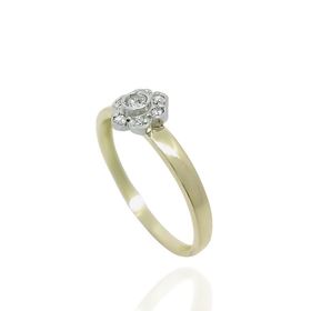 Foto de 13-6944S - SORTIJA BICOLOR CIRCONITA 6MM 18K