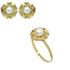 Foto de 70-531P - PENDIENTES FLOR PERLA 10MM PRESIÓN 18K