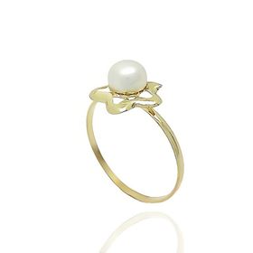 Foto de 05-2081S - SORTIJA ESTRELLA PERLA 10MM 18K