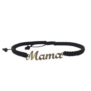 Foto de 55-103 - PULSERA 'MAMÁ' MACRAMÉ 18K