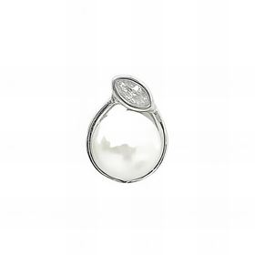 Foto de 43-3432 - *OFERTA* COLGANTE PLATA PERLA CIRCONITA 12MM