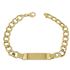 Foto de 10-391-051 - PULSERA PLACA BARBADA 8MM 21CM (12,20gr) (PLACA 10X38MM) 18K