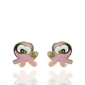 Foto de 41-347061 - PENDIENTES PULPO ESMALTE 5MM 18K