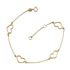 Foto de 28-12717 - PULSERA CORAZONES 7MM 19CM (ANILLA A 2CM) 18K** 