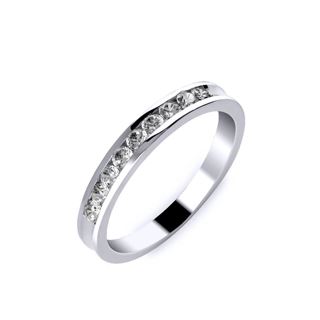 Foto de 75-61045 - MEDIA ALIANZA DIAMANTE "NETO" CALIDAD HI-SI2 O.B. 18K