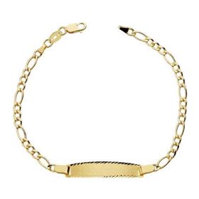 Foto de 45-053M - PULSERA PLACA 3X1 3MM 18.5CM (PLACA 7X25MM) (2,14gr) 18K 