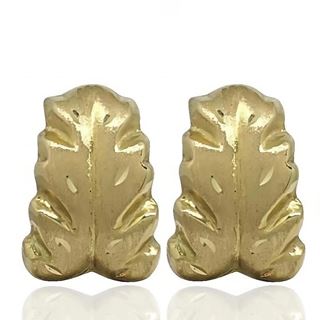 Foto de 61-30003 - PENDIENTES HOJA CATALÁN 17MM 18K