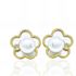 Foto de 51-1849306 - PENDIENTES FLOR NÁCAR PERLA 8.5MM PRESIÓN 18K