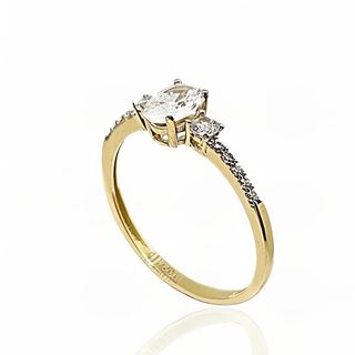 Foto de 28-200235S - SORTIJA CIRCONITA 6MM 18K