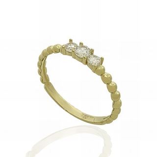 Foto de 12-2797S - SORTIJA CIRCONITA 3MM 18K 