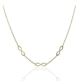 Foto de 45-511G - GARGANTILLA TRES INFINITOS 6X18MM 40CM (ANILLA A 2.5CM) 18K