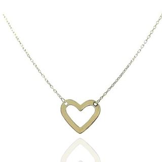 Foto de 12-020G - GARGANTILLA CORAZÓN CALADO 10MM 43CM 18K 