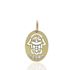Foto de 99-386 - COLGANTE MANO DE FÁTIMA CIRCONITA OVAL 13MM 18K