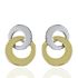 Foto de 71-12306 - PENDIENTES NUDO BICOLOR 14MM 18K