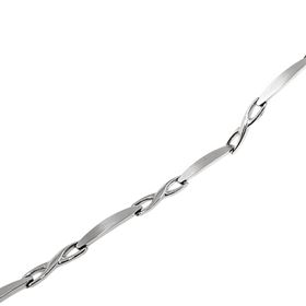 Foto de 10-139-1996B - PULSERA MATE-BRILLO 3.5MM 18.5CM O.B. (4,54gr) 18K