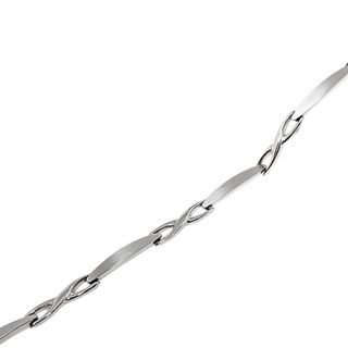 Foto de 10-139-1996B - PULSERA MATE-BRILLO 3.5MM 18.5CM O.B. (4,54gr) 18K