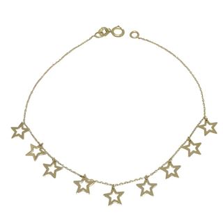 Foto de 10-501-133 - PULSERA ESTRELLAS 7MM 19CM 18K