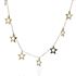 Foto de 10-501-133G - GARGANTILLA ESTRELLAS 7MM 42CM (ALARGADOR 3CM) 18K 