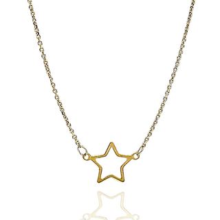 Foto de 04-520-1G - GARGANTILLA ESTRELLA 10MM 45CM (ALARGADOR 3CM) 18K**