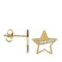 Foto de 99-PT837 - PENDIENTES ESTRELLA CIRCONITA 9MM 18K