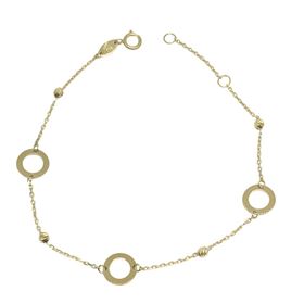 Foto de 28-1085 - PULSERA AROS 8MM 19CM (ANILLA A 2CM) 18K