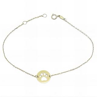 Foto de 28-2009 - PULSERA HUELLA 10MM 19CM (ANILLA A 2CM) 18K