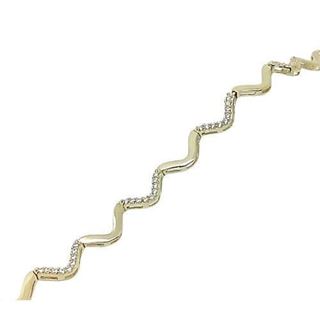 Foto de 28-0027 - PULSERA ONDAS CIRCONITA 4.5MM 19CM (4,71gr) 18K
