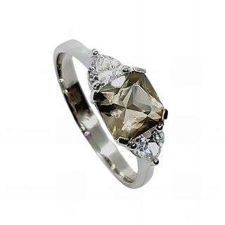 Foto de 32-2310F - *OFERTA* SORTIJA PLATA PIEDRA FUMÉ 7MM