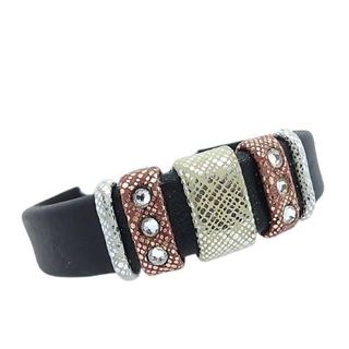 Foto de 00-BR-0723N - *OFERTA* PULSERA CUERO NEGRO 18MM