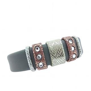 Foto de 00-BR-0723G - *OFERTA* PULSERA CUERO GRIS 18MM