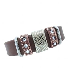 Foto de 00-BR-0723M - *OFERTA* PULSERA CUERO MARRÓN 18MM