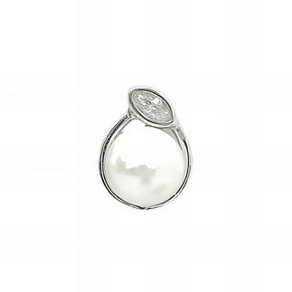 Foto de 43-3432 - *OFERTA* COLGANTE PLATA PERLA CIRCONITA 12MM