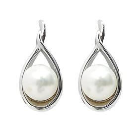 Foto de 22-100473 - *OFERTA* PENDIENTES PLATA PERLA 21MM