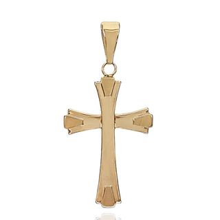 Foto de 04-705 - CRUZ MATE-BRILLO 28MM 18K** 