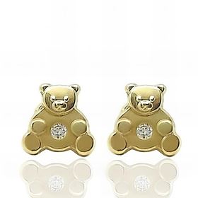 Foto de 51-200845 - PENDIENTES OSO CIRCONITA 8MM 18K