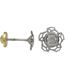 Foto de 70-670B - PENDIENTES FLOR CIRCONITA 6MM O.B. 18K