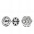 Foto de 51-2012125 - PENDIENTES FLOR CIRCONITA 4MM O.B. 18K