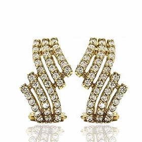 Foto de 40-6701P - PENDIENTES CIRCONITA 14MM OMEGA 18K