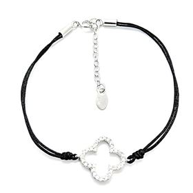 Foto de 25-0033 - PULSERA PLATA TRÉBOL-CIRCONITA 19MM 17CM (ALARGADOR 3.5CM) 