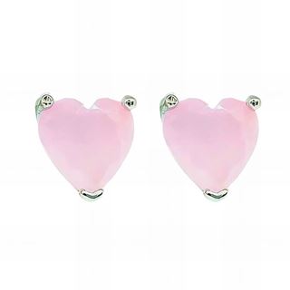 Foto de 25-0012PR - PENDIENTES PLATA CORAZÓN ROSA 6MM
