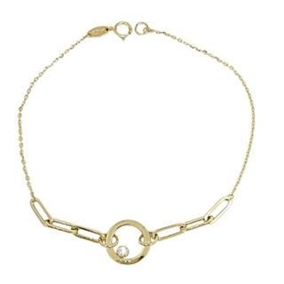 Foto de 10-401-1640 - PULSERA CÍRCULO CIRCONITA 12MM 19CM (1,55gr) 18K