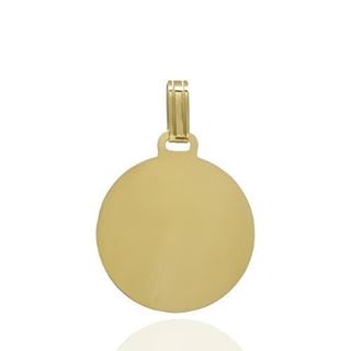 Foto de 13-18MM - COLGANTE DISCO GRABAR 0.25X18MM 18K