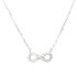 Foto de 25-046G - GARGANTILLA PLATA INFINITO 13X5MM CIRCONITA 41CM (ALARGADOR 3CM)