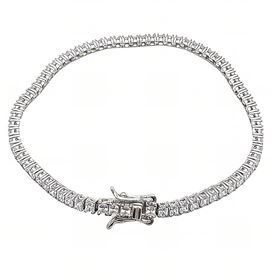 Foto de 25-0202 - PULSERA PLATA CIRCONITA 3MM 17CM